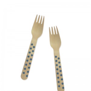 Fork - Polka Royal Blue